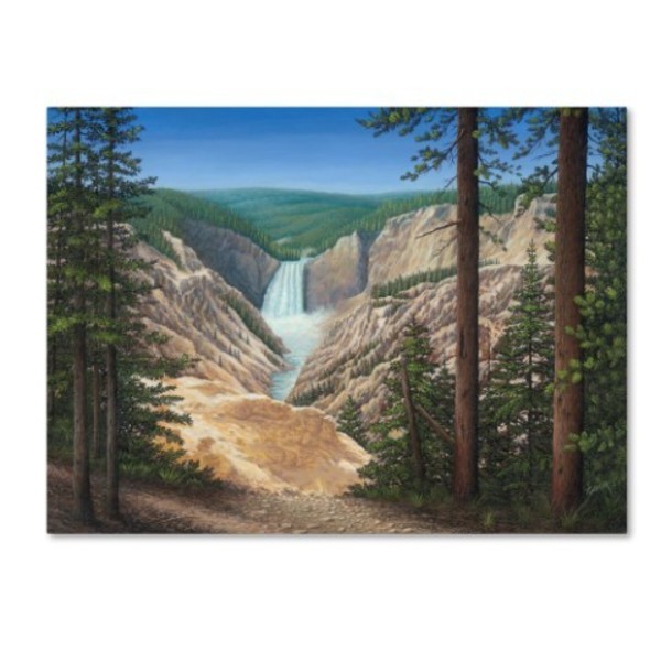 Trademark Fine Art Robert Wavra 'Lower Falls - Yellowstone' Canvas Art, 14x19 ALI12058-C1419GG